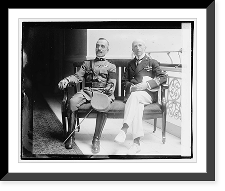 Historic Framed Print, Commander Raineri, Col. Bardeloni, 9/25/20,  17-7/8" x 21-7/8"