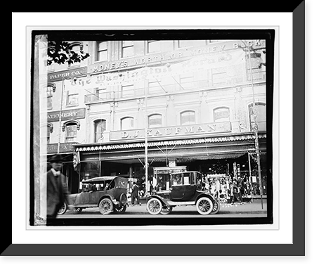 Historic Framed Print, Herald election screen,  17-7/8" x 21-7/8"