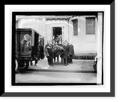 Historic Framed Print, Funeral Mrs. Schley,  17-7/8" x 21-7/8"