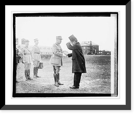 General Neville in handshake with Secretary Baker, 12/6/20 Classic, Historic Print