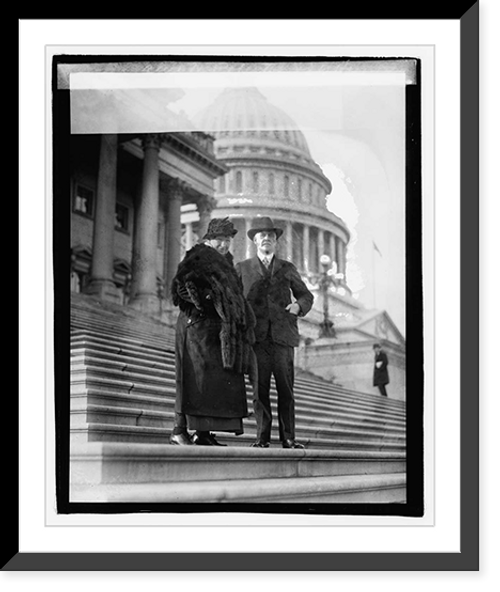 Historic Framed Print, Alice M. Robertson and J.W. Harreld, Oklahoma - 2,  17-7/8" x 21-7/8"