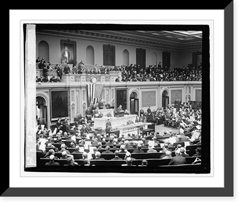 Historic Framed Print, Counting electorial vote 1921, 2/9/21 - 2,  17-7/8" x 21-7/8"