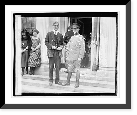 Historic Framed Print, Geo. Christian & Dr. Sawyer, 3/26/21,  17-7/8" x 21-7/8"