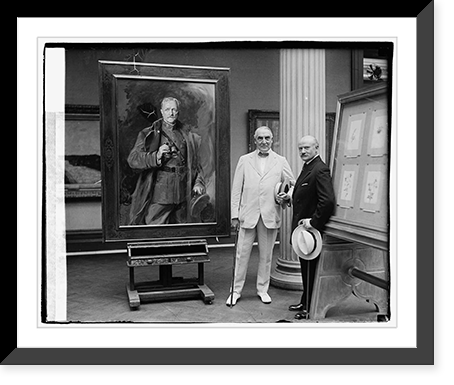 Harding, Philip A. de Laszlo & Pershing portrait, 7/13/21, Historic Print