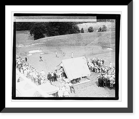 Hutchinson teeing off, Nat. Open Champ, Antique Poster