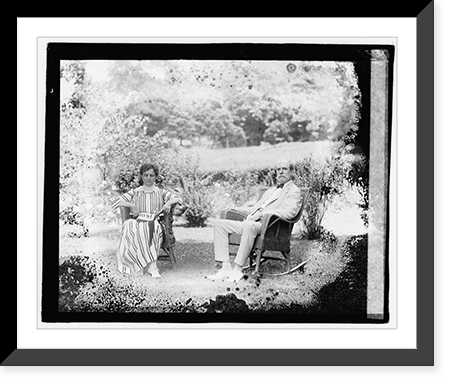 Historic Framed Print, Chas. E. & Mrs. Hughes - 5,  17-7/8" x 21-7/8"