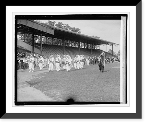 Historic Framed Print, Shrine ball game - 3,  17-7/8" x 21-7/8"
