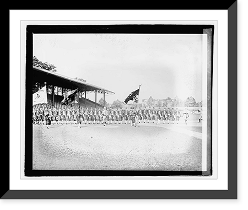 Historic Framed Print, Shrine ball game - 4,  17-7/8" x 21-7/8"