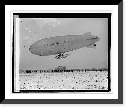 Historic Framed Print, Navy C7, 12/5/21,  17-7/8" x 21-7/8"