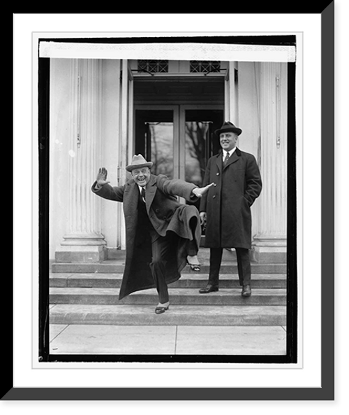 Historic Framed Print, Billy Sunday at White House, 2/20/22,  17-7/8" x 21-7/8"