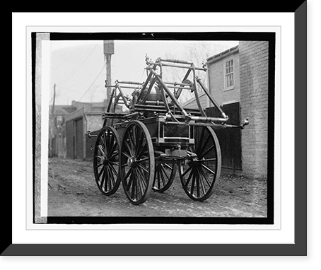 Historic Framed Print, Geo. Wash. fire engine, 2/22/22,  17-7/8" x 21-7/8"