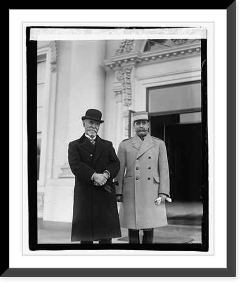 Historic Framed Print, Jusserand & Col. Geo. Dumont, 3/3/22,  17-7/8" x 21-7/8"