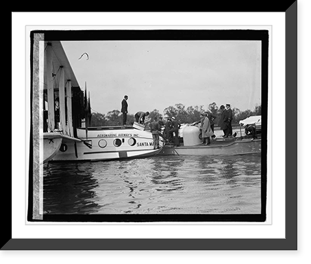 Santa Maria discharging passengers, 5/5/22, Historic Print