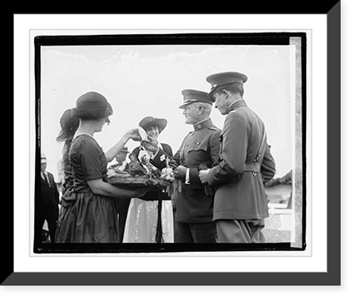 Historic Framed Print, Pershing, 5/16/22,  17-7/8" x 21-7/8"