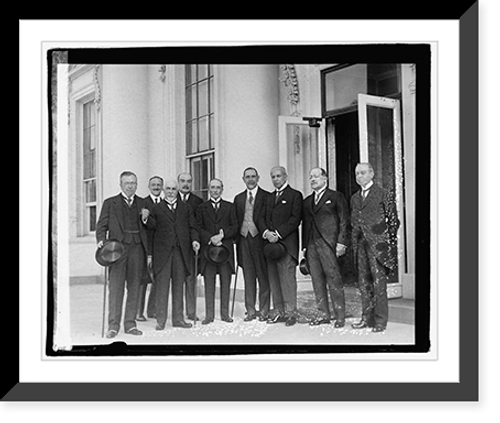 Historic Framed Print, Chile & Peruvian delegates, 5/11/22,  17-7/8" x 21-7/8"