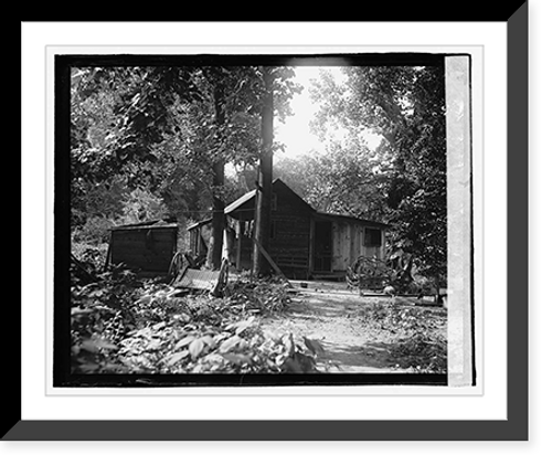 Historic Framed Print, [Cabin in woods],  17-7/8" x 21-7/8"