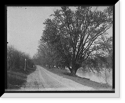 Historic Framed Print, Riverside Boulevard, Indianapolis, Ind.,  17-7/8" x 21-7/8"