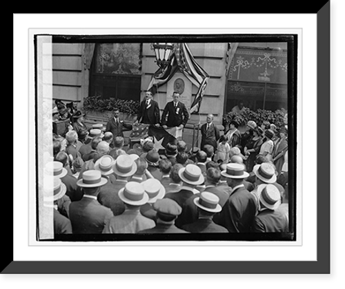 Historic Framed Print, Unveiling Garcia Tablet, 8/22/22,  17-7/8" x 21-7/8"