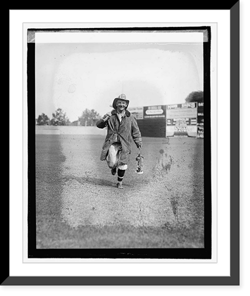 Historic Framed Print, Police - Fireman ball game (Altorch), [9/9/22],  17-7/8" x 21-7/8"