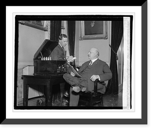 Historic Framed Print, Secty. Weeks radio, 11/7/22,  17-7/8" x 21-7/8"