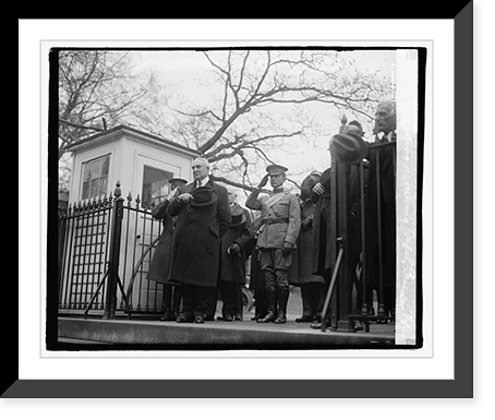 Harding reviewing safety parade, 12/1/22, Antique Wall Art