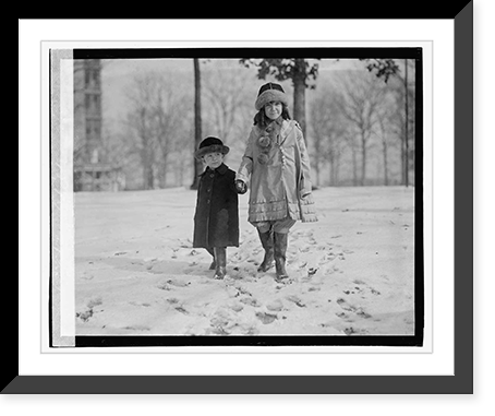 Historic Framed Print, Chase children, 1/25/23 - 2,  17-7/8" x 21-7/8"