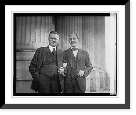 Historic Framed Print, Leuront & Sen. Chas. P. Brau[...], 2/5/23,  17-7/8" x 21-7/8"