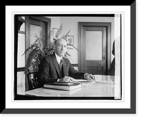 Historic Framed Print, Briq. General Frank T. Hines, 3/1/23,  17-7/8" x 21-7/8"