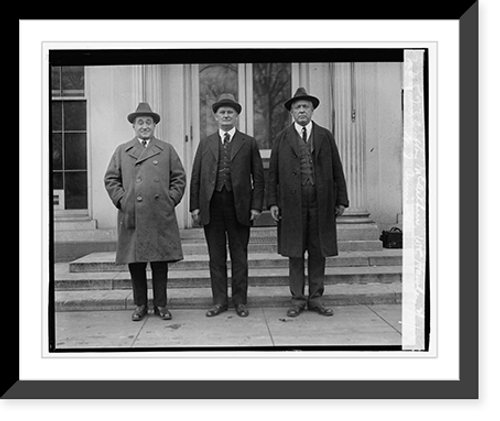 Historic Framed Print, Clifton McArthur, W.C. Hawley, N.J. Sumiott, 2/21/23,  17-7/8" x 21-7/8"