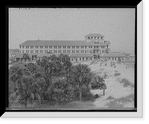 Historic Framed Print, Hotel Tybee, Tybee Island, Savannah, Ga.,  17-7/8" x 21-7/8"