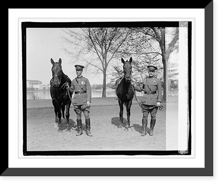 Historic Framed Print, Capt. Wm. C. Ocker & Lt. Walter K. Burgess, 4/25/23,  17-7/8" x 21-7/8"