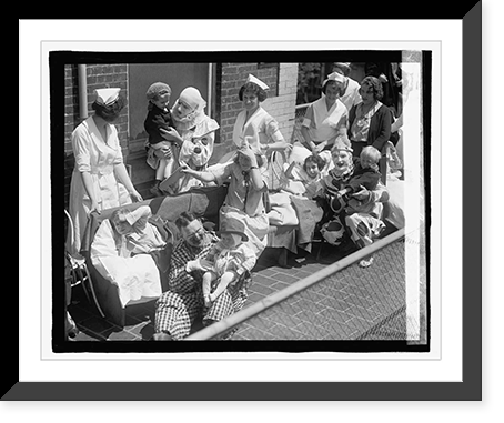 Historic Framed Print, Children Hospit. Circus, 5/1/23 - 2,  17-7/8" x 21-7/8"