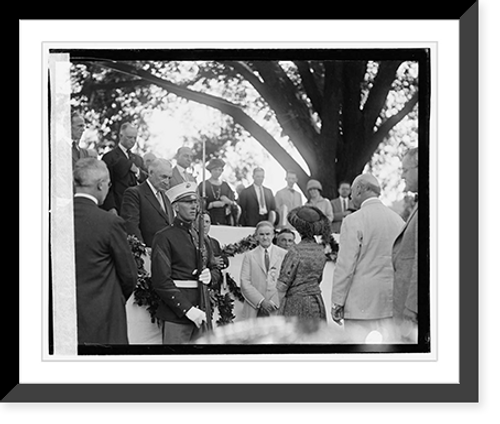 Historic Framed Print, Unveiling zero milestone - 3,  17-7/8" x 21-7/8"