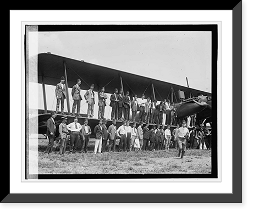 Historic Framed Print, Group at Bolling Field,  17-7/8" x 21-7/8"