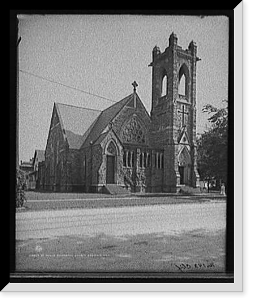 Historic Framed Print, St. Paul's Episcopal Church, Saginaw, Mich.,  17-7/8" x 21-7/8"