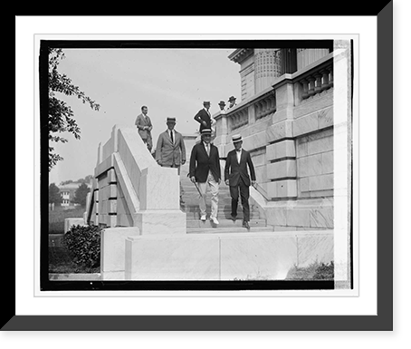 Harding leaving D.A.R., 6/14/23, Antique Print