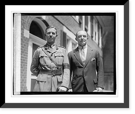 Historic Framed Print, Col. C.E.C. Graham-Charlton, Maj. Genl H.K. Bethel, [6/15/23],  17-7/8" x 21-7/8"