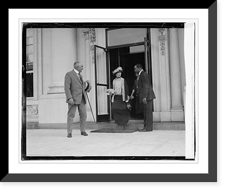 Pres. & Mrs. Harding leaving W.H., 6/20/23, Historic Print