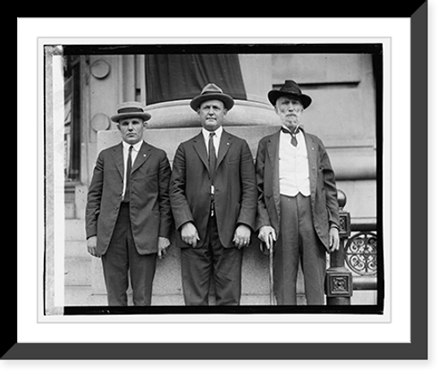 Historic Framed Print, [Three unidentified men] - 2,  17-7/8" x 21-7/8"