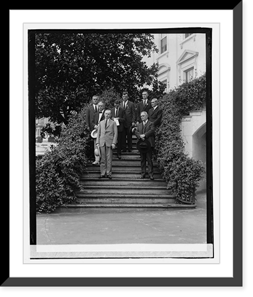 Historic Framed Print, Coolidge addressing PO Club, 9/3/23,  17-7/8" x 21-7/8"