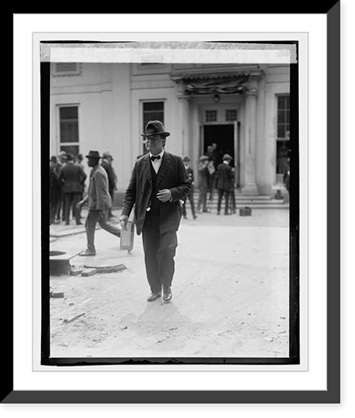 Historic Framed Print, Sen. Borah at White House, [9/27/23],  17-7/8" x 21-7/8"