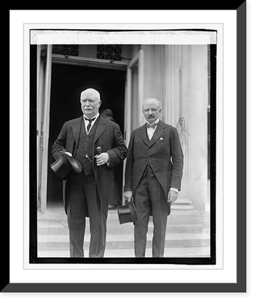 Historic Framed Print, Rt. Hon. William Ferguson, Massey & Hon. Henry Getty Chilton, 9/20/23,  17-7/8" x 21-7/8"