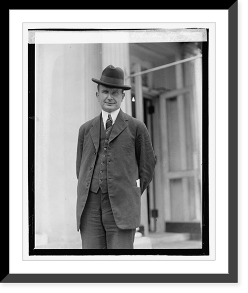 Historic Framed Print, Senator Burton Wheeler, Montana, 9/24/23,  17-7/8" x 21-7/8"