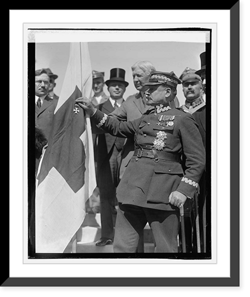 Historic Framed Print, Gen'l. Josef Haller, 10/9/23,  17-7/8" x 21-7/8"