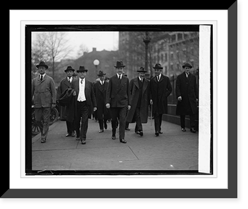 Historic Framed Print, Coolidge & Members, Arlington, 12/26/23,  17-7/8" x 21-7/8"