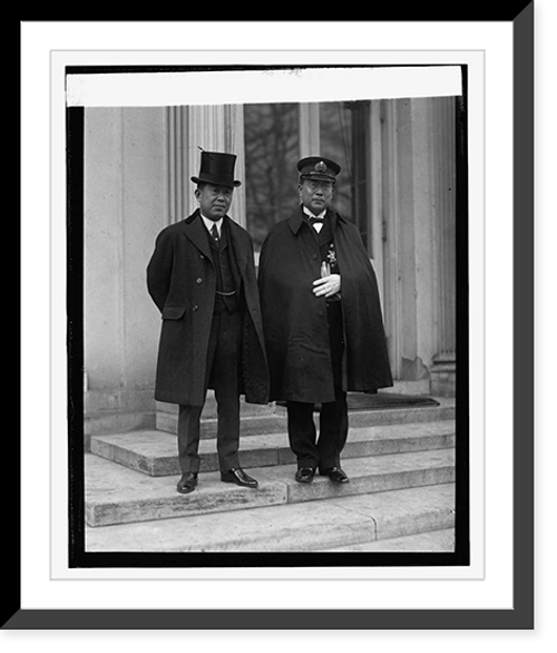 Historic Framed Print, Haruhara & Adml. Kougi [...], 1/29/24,  17-7/8" x 21-7/8"