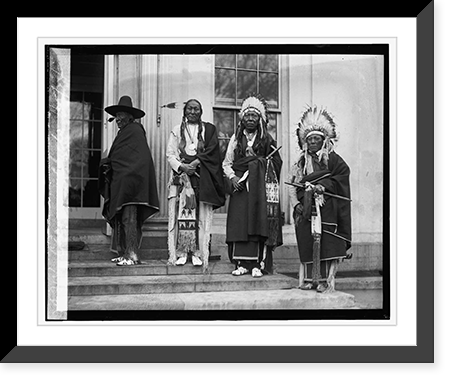 Historic Framed Print, Cheyenne Chiefs, 1/25/24,  17-7/8" x 21-7/8"