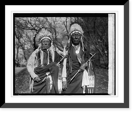 Historic Framed Print, [Chyenne Chiefs, 1/25/24],  17-7/8" x 21-7/8"