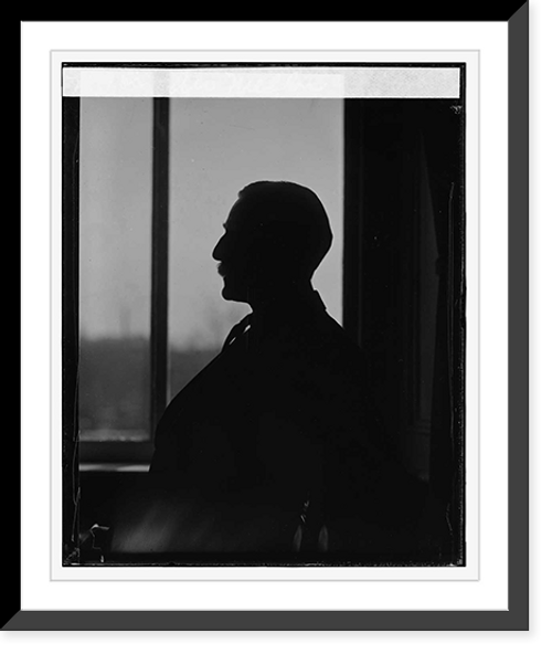 Historic Framed Print, A.W. Mellon [silhouette] - 2,  17-7/8" x 21-7/8"