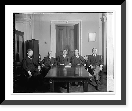 Sen. Smith W. Brookhart and group at table, 3/3/24, Historic Print